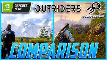 Outriders GeForce NOW vs Boosteroid | Google Chrome Browser comparison