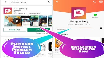 || Plotagon Install Problem Solved || Best Cartoon Video Editor Apps ||