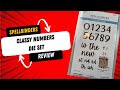 Spellbinders Classy Numbers Die set Review