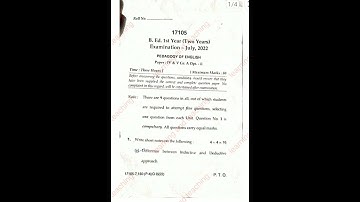 B.ed. | MDU | 2022 | 