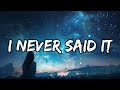 I Never Said It The Words I Never Said Emotional Sad Song Official Lyrics Video mp3