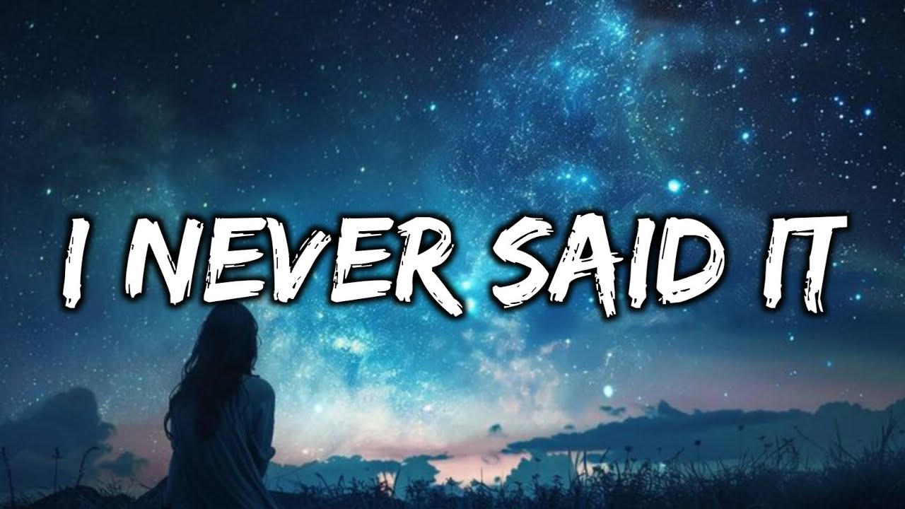 I Never Said It | The Words I Never Said | Emotional Sad Song (Official Lyrics Video)