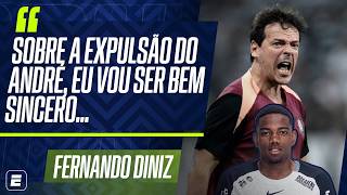 COLETIVA FERNANDO DINIZ: EXPULSÃO DE ANDRÉ, POST DE MEMPHIS E EMPATE ENTRE CORINTHIANS E PALMEIRAS