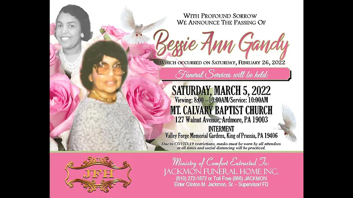 Funeral Services For Bassie Ann Gandy