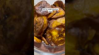 How I make my plantain chips . #cooking #plantainchips