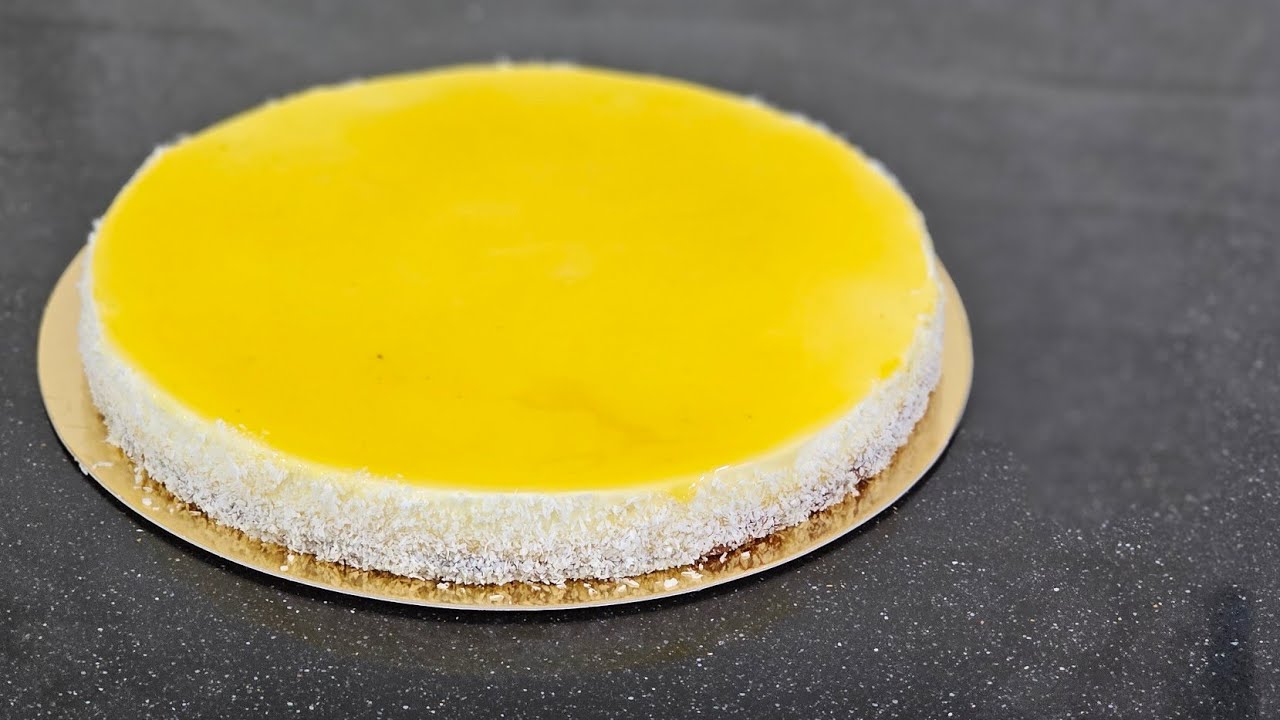 מתכון מוס גבינה קרם שקדים מנגו-Mango almond cream cheese mousse