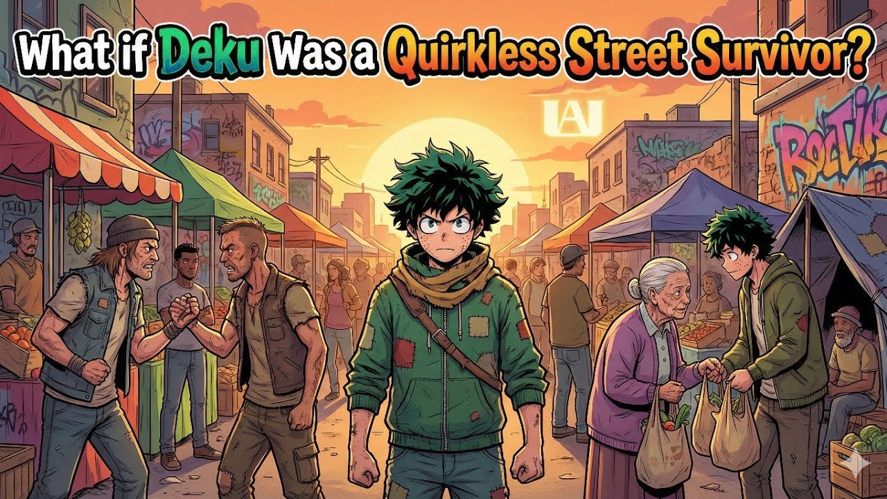 What if Deku Was a Quirkless Street Survivor?