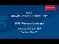 Wharton MBA Graduation Ceremony 2019