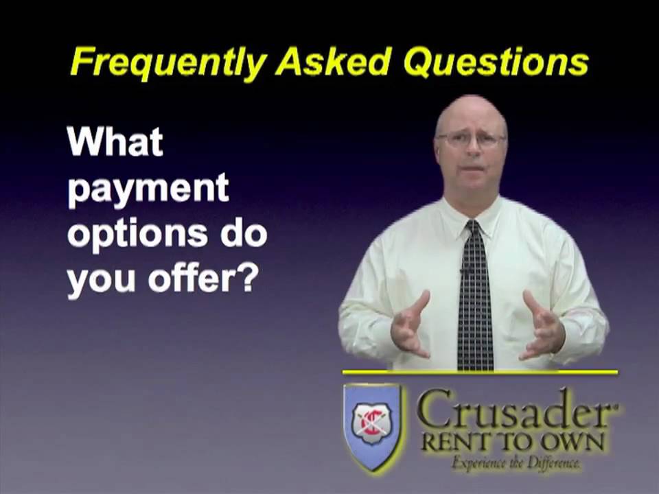 Crusader Rent to Own Flexible Payment Options YouTube