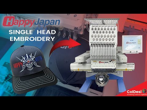 Happy Japan Embroidery | Single Head Embroidery Machine