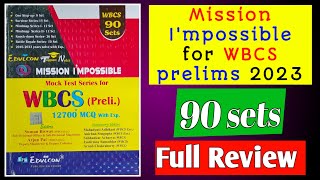 WBCS prelims 90 Mock Test Series by Edvicon | Mission I'm Possible Mock Test Series for WBCS Review