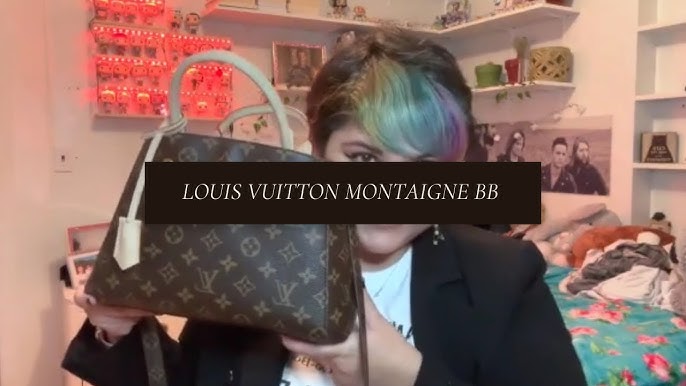 Classic Style: Louis Vuitton Empreinte Leather Montaigne BB Year-Plus  Review & What Fits Inside; White Peasant Top, Pastel-Blue Cropped Jeans  OOTD / Fashion Over 40, 50 – JLJ Back To Classic/