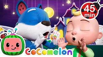 Wally JJ and Boba Dance on a Spooky Night 🌙🎶 | CoComelon Animal Time | Animals for Kids