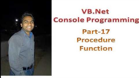 Function in VB.Net Part 17
