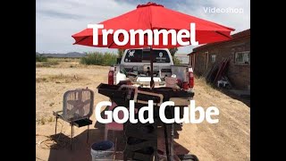 Gold Cube. Nice Gold. How to Beat the heat Arizona Desert Trommel gold cube