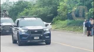 Más de 100 elementos de la Marina listos para intervenir y retirar el bloqueo en Cerro de Ortega.