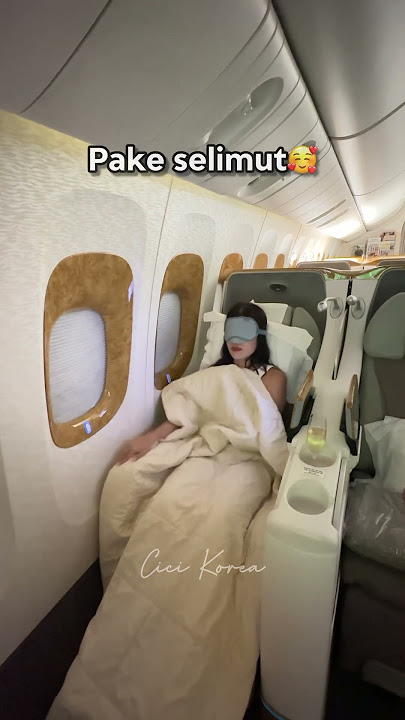 ASMR BOBO DI PESAWAT 60 JUTA🥰 #holidayswithshorts #ngeshortsbareng #trending #emirates #business