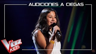 Nina Cruz canta 'Aunque no sea conmigo' | Audiciones a ciegas | La Voz Kids Antena 3 2023