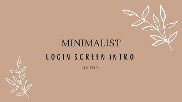 Minimalist Aesthetic Intro Template (no text) | Free Download