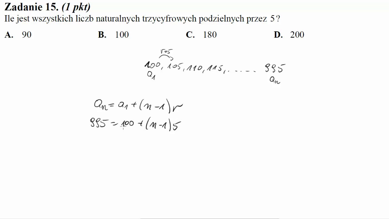 Liczba 1450 Jest Zaokrągleniem Do Rzędu Dziesiątek Kilku Liczb Naturalnych Matura sierpień 2013 zadanie 15 Ile jest wszystkich liczb naturalnych