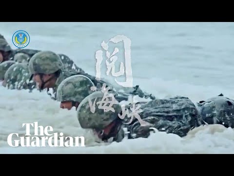 Chinese propaganda video shows army preparations in what appears to be the Taiwan strait