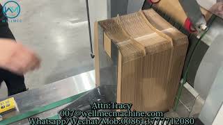 Double-Layer Unwinding Sharp-Bottom Paper Bag Machine,Máquina para bolsas de papel de fondo afilado