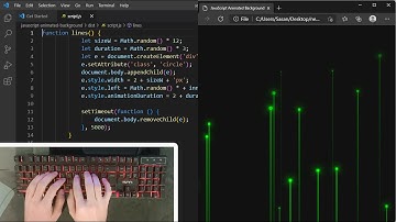 ASMR Programming - Animated Background using JavaScript - No Talking