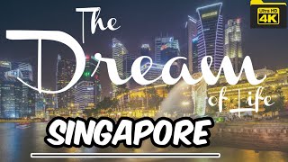 Singapore ! Dream Destination ! Virtual  Tour of Cities, Country ! 4K Drone Ariel Views !