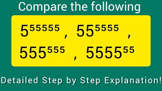 Comparison of Exponential Numerical Expressions/MBA Entrance/ SAT  #maths  #education  #exam