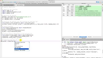 logistic regression in python step 3 video 75 machine learning