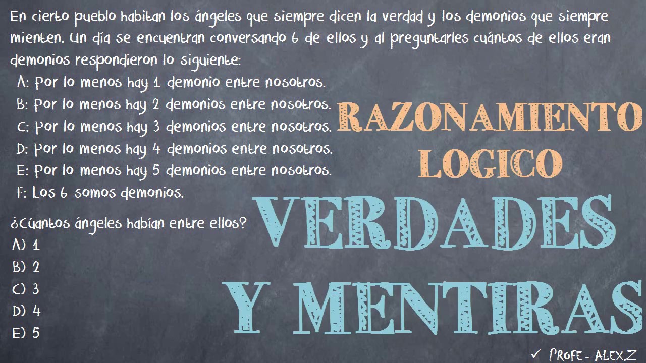 Problema de Verdades y Mentiras - YouTube