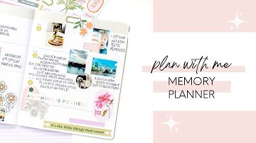 Plan With Me | Memory Planner | Pinkfresh Florals | Stop The Blur | Heidi Swapp Storyline Chapters