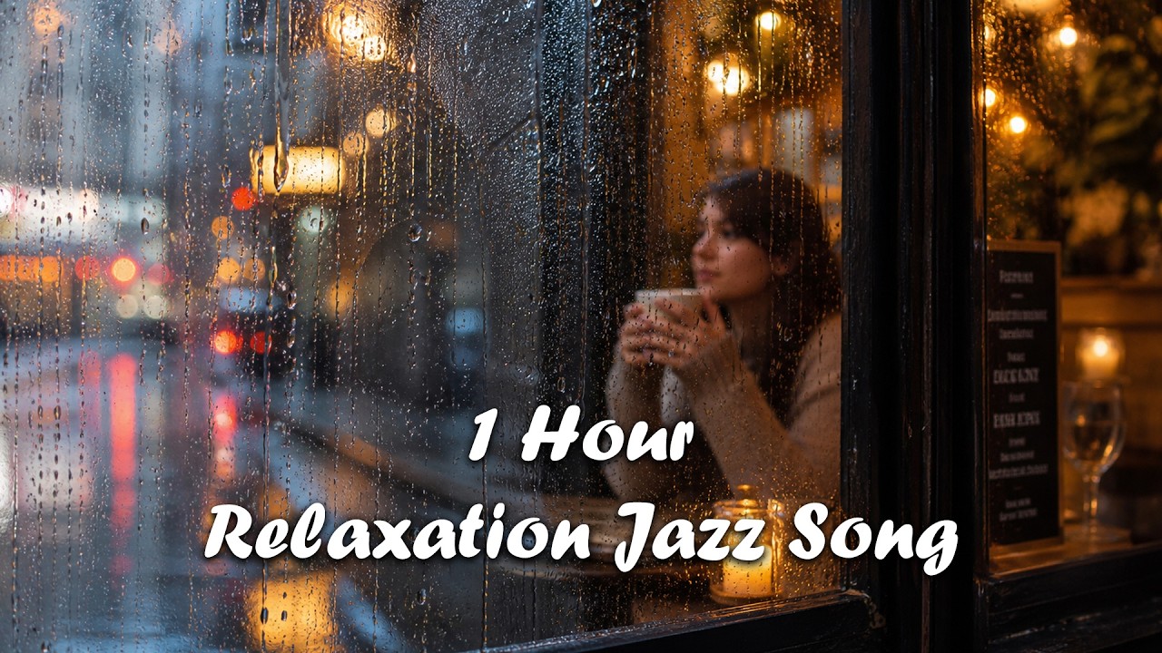 Rainy Night Café Jazz ☕ 1 Hour Relaxing Music for Sleep, Study & Cozy ...