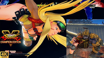 Street Fighter V | Cammy 💥 Guile | CPU vs CPU AI vs AI (hardest difficulty level)