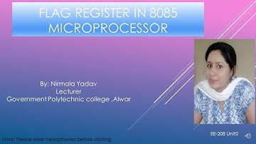 EE-208 (Unit 2)-Flag Register (By Nirmala Yadav Lecturer GPC Alwar)
