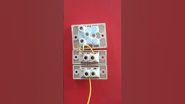 1 socket 2 switch connection || @electricsciencetrickshort