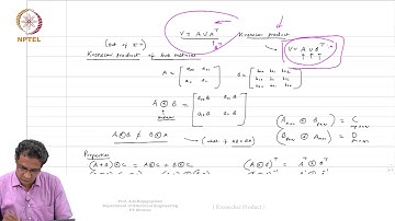 Lec 42 - Kronecker Product
