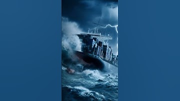 Thumbnail of container ship adrift in the middle of the ocean #ocean #shorts  #northeast