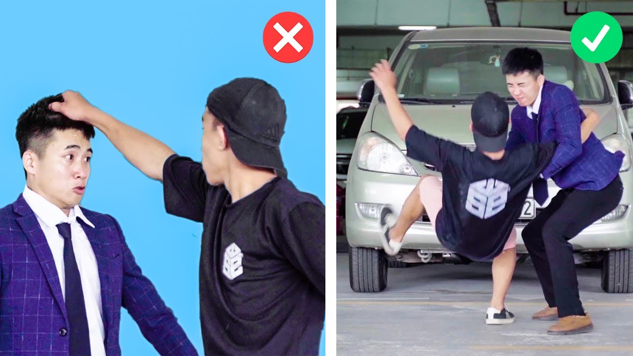 INCREDIBLE SELF-DEFENSE TECHNIQUES FOR MEN AND WOMEN | USEFUL SAFETY HACKS