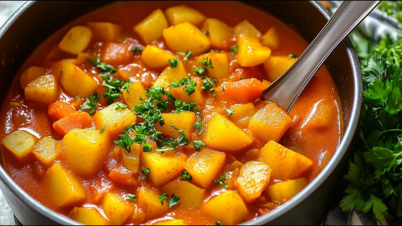 Kürbis Kartoffel Gulasch: mit diesem GEHEIMTIPP gelingt das Rezept in 30 Min. und sehr lecker, vegan