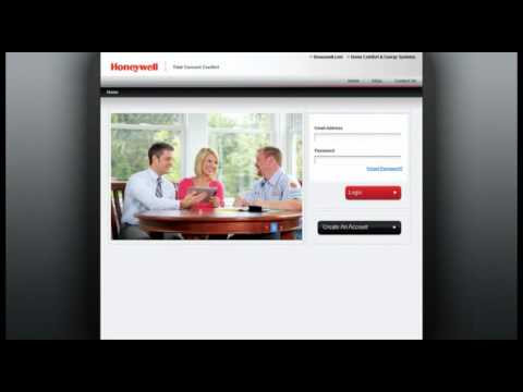 Honeywell Home Total Connect Comfort Services Account Activation