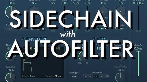 How to SIDECHAIN with Logic Pro X AUTOFILTER (Xfer LFO Tool Style)