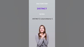 Power BI Interview Questions  DAX  DISTINCT Function  #PWP #powerbiquestions #powerbitips