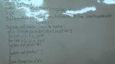 java tutorial-TRIANGLE