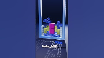 Tetris Softbody Mesh 285 / Blender Animation #softbody #games #tetris #gaming #animation #puzzle