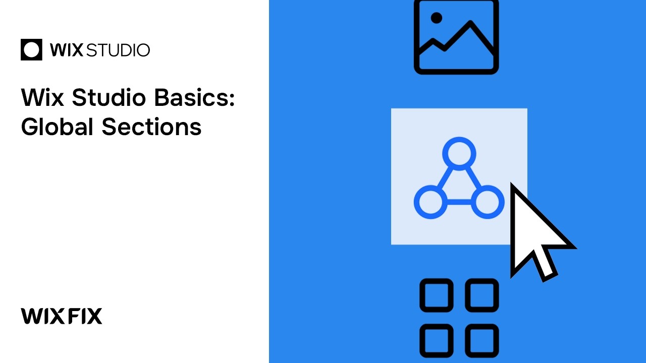 Основы Wix Studio: глобальные разделы