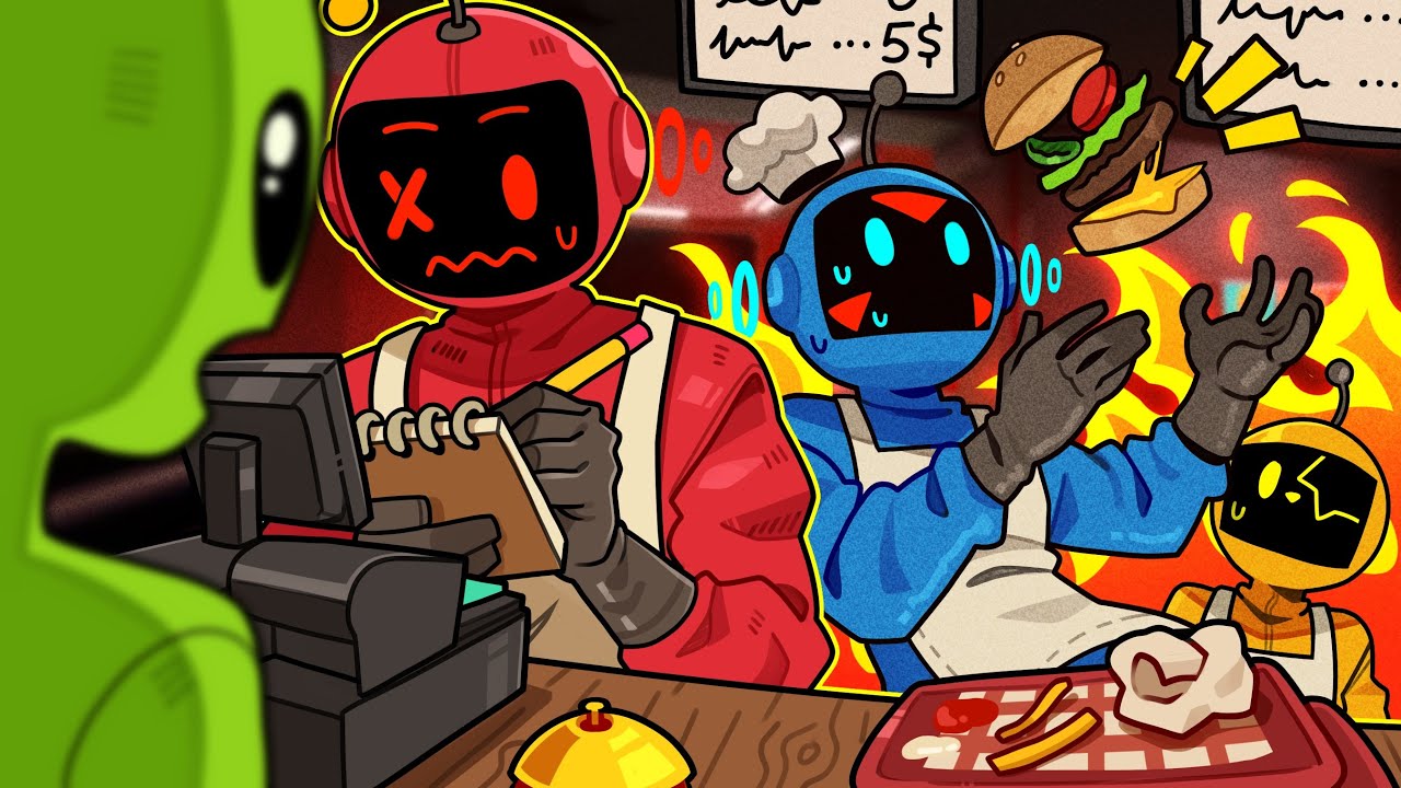 LETHAL COMPANY BURGER RESTAURANT; WHAT COULD GO WRONG? | Burger Bots (w/ Delirious, Kyle, Squirrel)