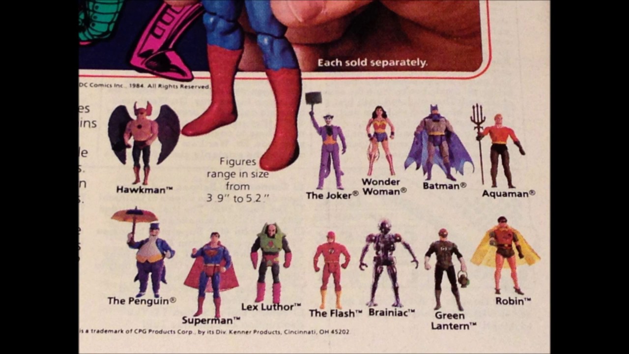 COMIC MAN PRODUCTIONS: KENNER SUPER POWERS ACTION FIGURE COLLECTION DC STAR TREK COMIC BOOK AD 1985