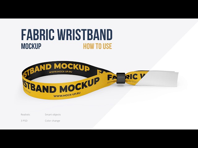 Paper Wristband Mockup - Front View (High Angle Shot) | Mockup free psd,  Mockup psd, Psd mockup template