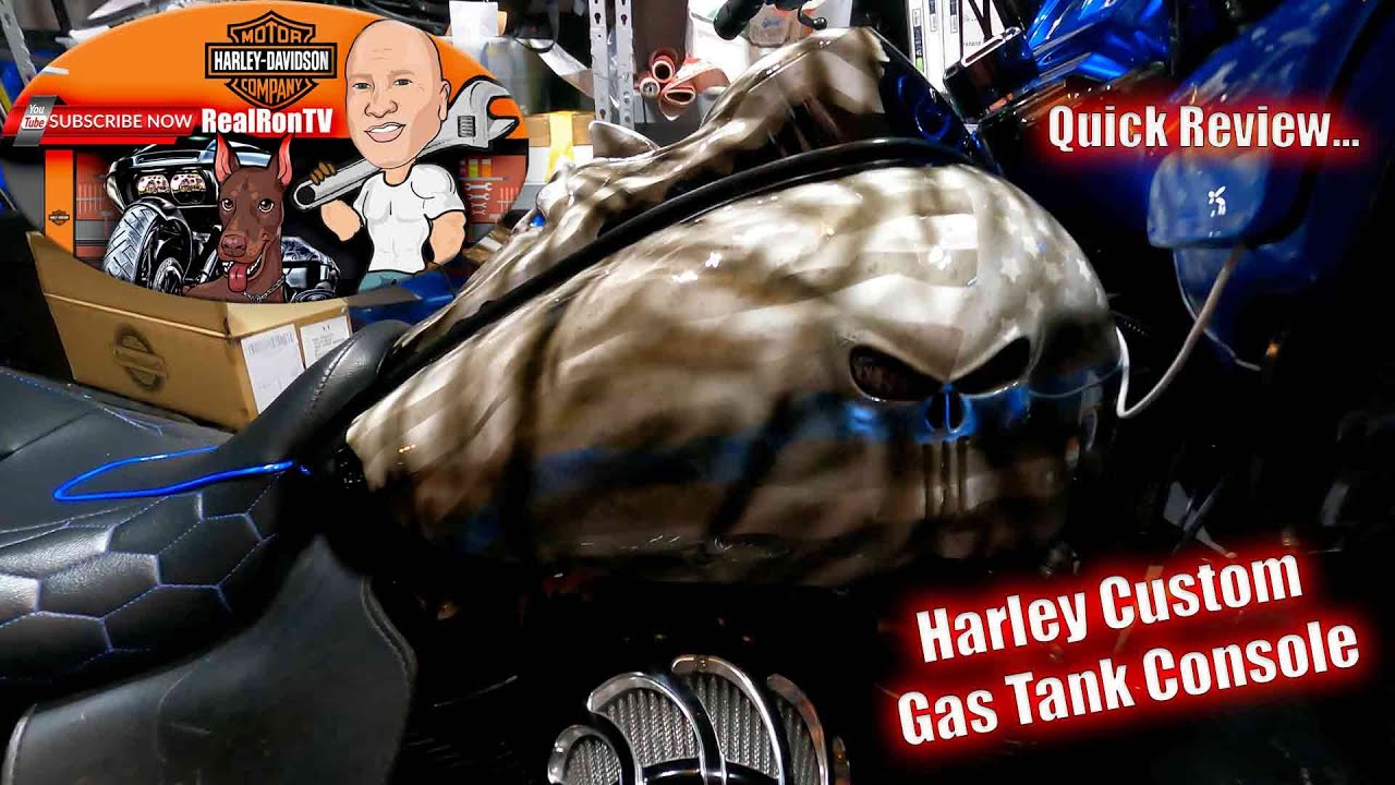 Harley Davidson Road Glide Custom Gas Tank Console Review YouTube